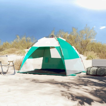 Cort camping 2 persoane verde marin impermeabil setare rapidă - Img 3