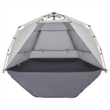 Cort camping 3 persoane gri impermeabil setare rapidă - Img 6