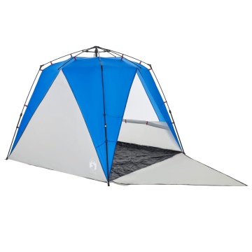 Cort camping 4 persoane albastru azur impermeabil setare rapidă - Img 4