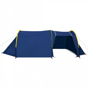 Cort camping 4 persoane, Bleumarin/Albastru deschis - Img 4