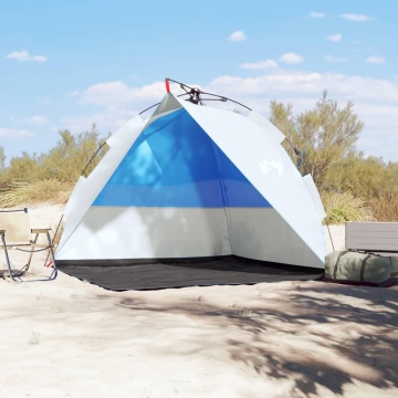 Cort camping, albastru azuriu, impermeabil, setare rapidă - Img 2