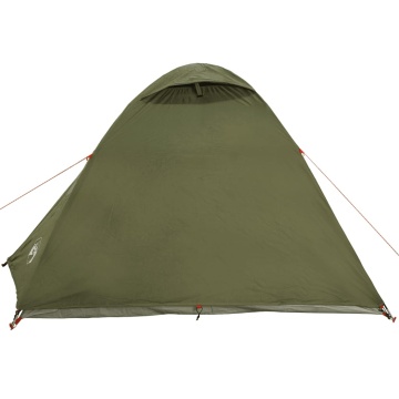 Cort camping cupolă 3 persoane verde măsliniu impermeabil - Img 7