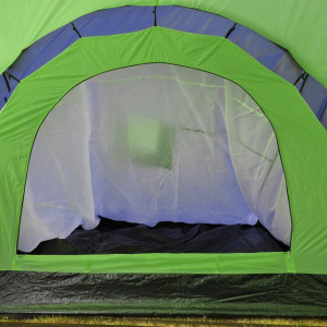 Cort camping din material textil, 9 persoane, albastru și verde - Img 4
