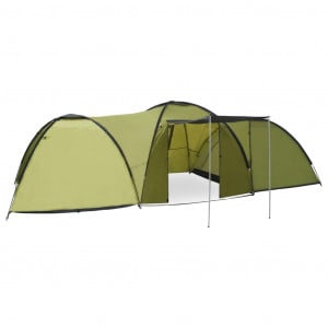 Cort camping tip iglu, 8 persoane, verde, 650 x 240 x 190 cm - Img 1