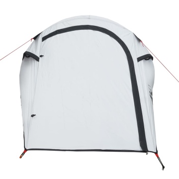 Cort camping tunel 3 persoane, alb, țesătură opacă, impermeabil - Img 5