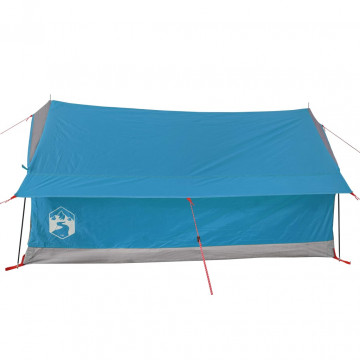 Cort de camping 2 persoane albastru 193x122x96 cm tafta 185T - Img 7