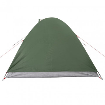 Cort de camping 2 persoane, verde, 264x210x125 cm, tafta 185T - Img 7