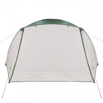 Cort de camping 4 persoane verde, 350x280x155 cm, tafta 190T - Img 4