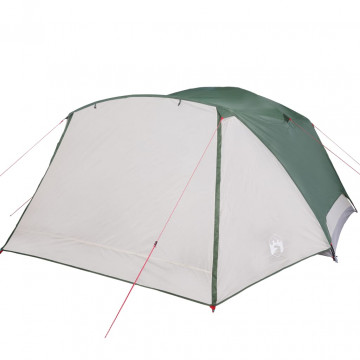 Cort de camping 6 persoane verde, 412x370x190 cm, tafta 190T - Img 5