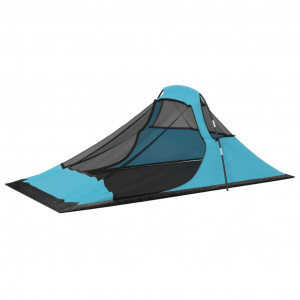 Cort de camping, albastru, 317x240x100 cm - Img 8
