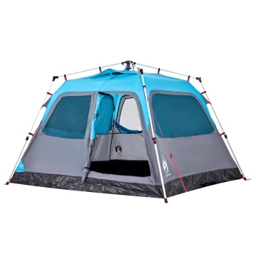 Cort de camping cupolă 4 persoane, setare rapidă, albastru - Img 8