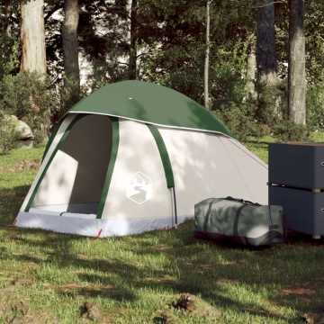 Cort de camping cupolă pentru 1 persoană, verde, impermeabil - Img 1