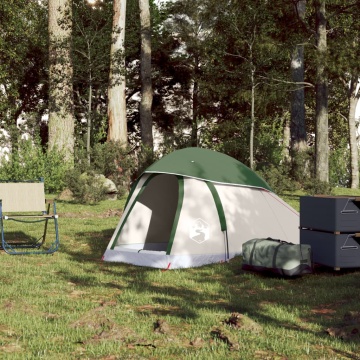 Cort de camping cupolă pentru 1 persoană, verde, impermeabil - Img 3