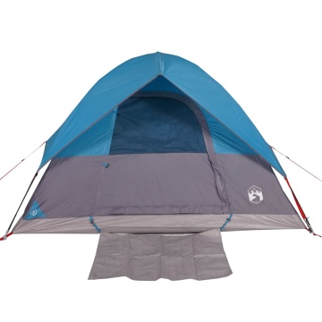 Cort de camping cupolă pentru 2 persoane, albastru, impermeabil - Img 5