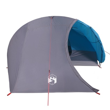 Cort de camping cupolă pentru 4 persoane, albastru, impermeabil - Img 5