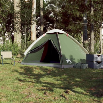 Cort de camping cupolă pentru 4 persoane, verde, impermeabil - Img 4