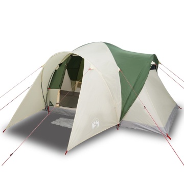 Cort de camping cupolă pentru 6 persoane, verde, impermeabil - Img 2