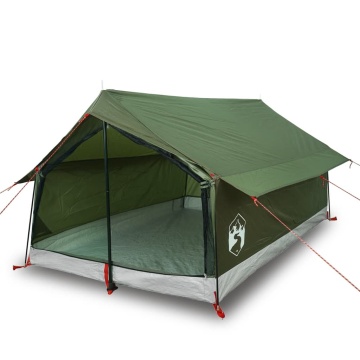 Cort de camping pentru 2 persoane, verde măsliniu, impermeabil - Img 2