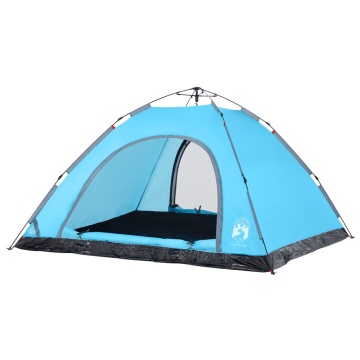 Cort de camping pentru 5 persoane, eliberare rapidă, albastru - Img 8