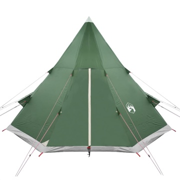 Cort de camping tipi pentru 4 persoane, verde, impermeabil - Img 5