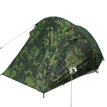 Cort de camping tunel pentru 2 persoane, camuflaj, impermeabil - Img 8