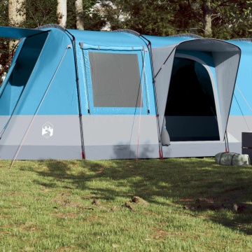 Cort de camping tunel pentru 4 persoane, albastru, impermeabil - Img 1