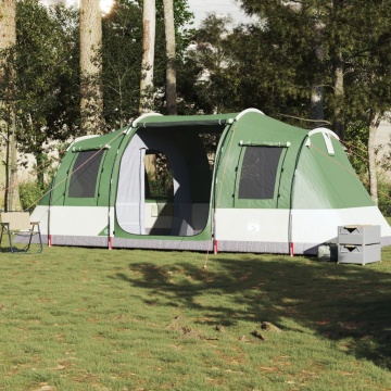 Cort de camping tunel pentru 4 persoane, verde, impermeabil - Img 3