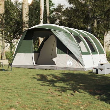 Cort de camping tunel pentru 5 persoane, verde, impermeabil - Img 3