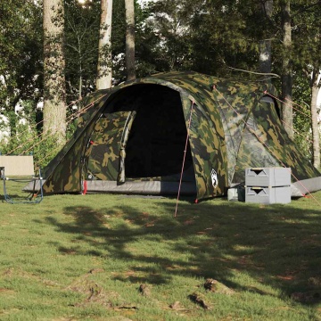 Cort de familie cupolă pentru 6 persoane, camuflaj, impermeabil - Img 3