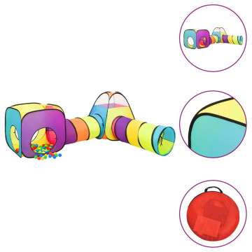 Cort de joacă pentru copii, multicolor, 190x264x90 cm - Img 3