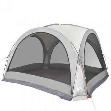 Cort de petrecere, alb, 360x360x215 cm, tafta 185T - Img 2