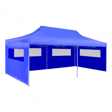 Cort de petrecere pliabil de tip pop-up, albastru, 3 x 6 m - Img 2