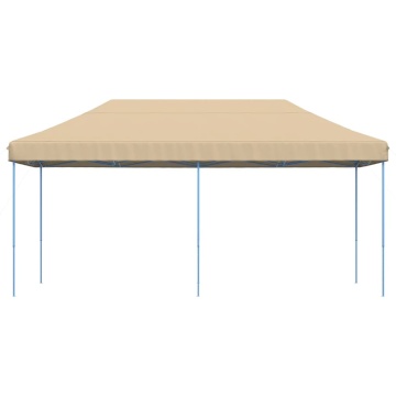 Cort de petrecere pliabil Pop-Up, 580x292x315 cm, bej - Img 3