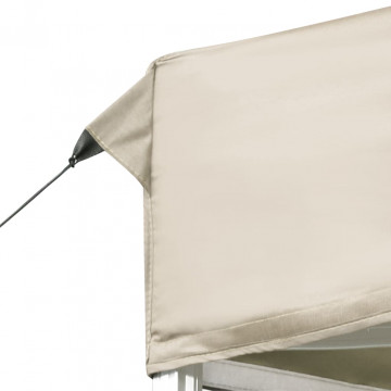 Cort de petrecere pliabil profesional, crem, 6 x 3 m, aluminiu - Img 7