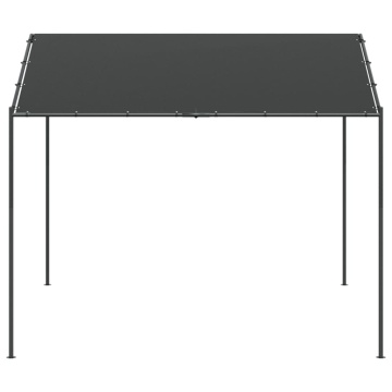 Cort pavilion, antracit, 3x3 m, oțel și material textil - Img 3