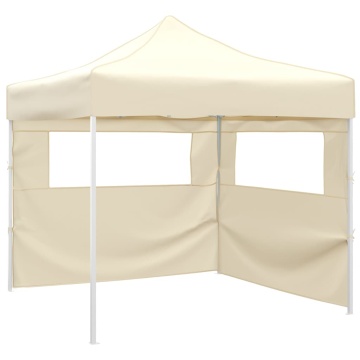 Cort pliabil cu 2 pereți, crem, 3 x 3 m - Img 1
