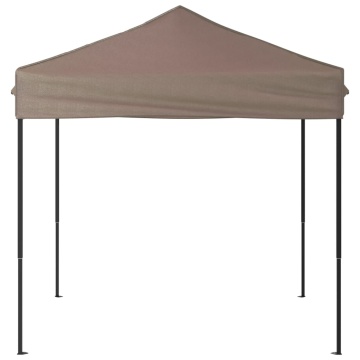 Cort pliabil pentru petrecere, gri taupe, 2x2 m - Img 3
