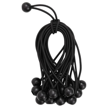 Corzi elastice cu bile, 50 buc., 21 x 0,5 cm - Img 3