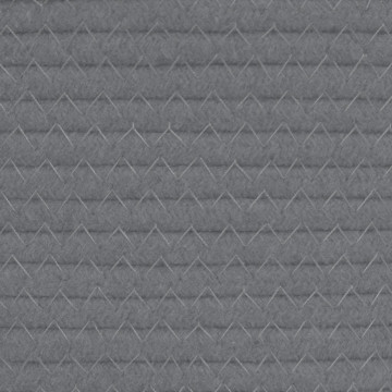 Coș de depozitare, gri și alb, Ø38x46 cm, bumbac - Img 6