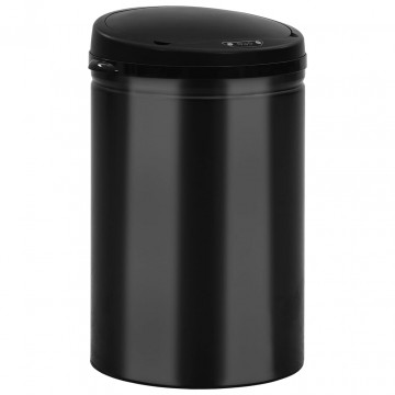 Coș de gunoi automat cu senzor, 30 L, negru, oțel carbon - Img 2