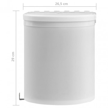 Coș de gunoi încorporat de bucătărie, 12 L, plastic - Img 7
