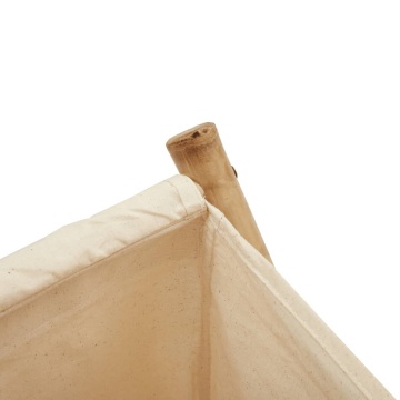 Coș de rufe, alb crem, 41,5x36x63,5 cm, bambus - Img 7
