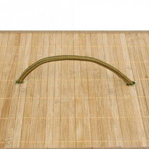 Coș de rufe din bambus, 100 L - Img 5