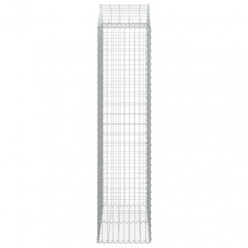 Coș gabion arcuit, 100x50x200/220 cm, fier galvanizat - Img 4