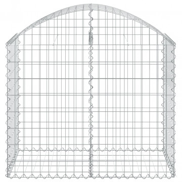 Coș gabion arcuit, 100x50x80/100 cm, fier galvanizat - Img 3
