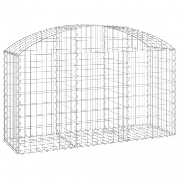 Coș gabion arcuit, 150x50x80/100 cm, fier galvanizat - Img 2