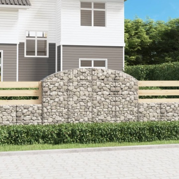 Coș gabion arcuit 200x30x120/140 cm fier galvanizat - Img 1