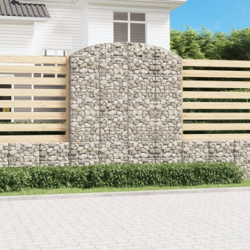 Coș gabion arcuit, 200x30x220/240, fier galvanizat - Img 1