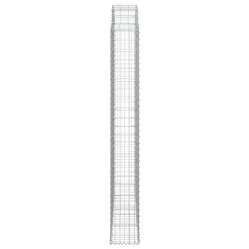 Coș gabion arcuit, 200x30x220/240, fier galvanizat - Img 4
