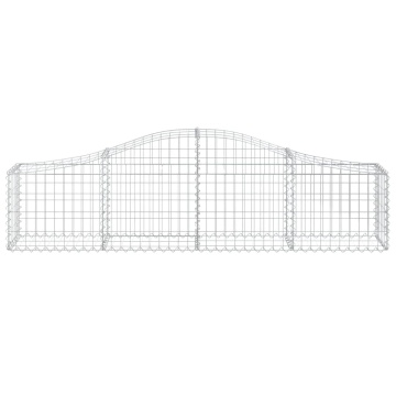 Coș gabion arcuit, 200x30x40/60 cm, fier galvanizat - Img 3